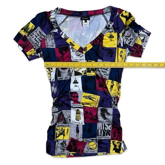 Miss Sixty Fashion Magazine AOP Top - Picture 4 of 6